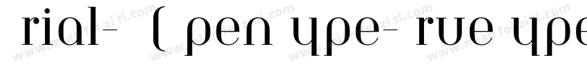 Arial-粗体(OpenType-TrueType) (Versio字体转换